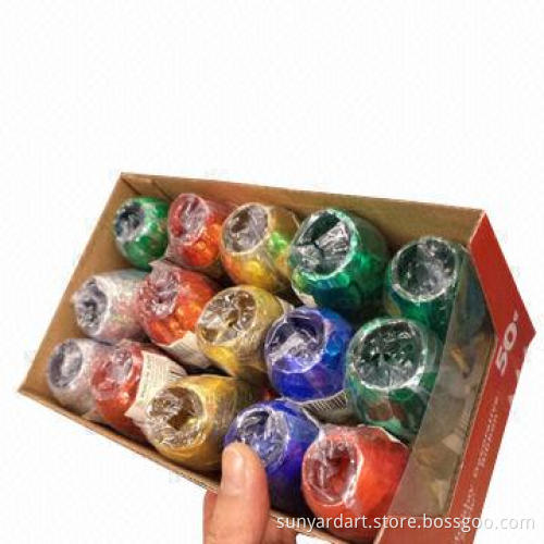 Curling ribbon egg with shrink bag, 5mm x 10m, 30pcs/display box